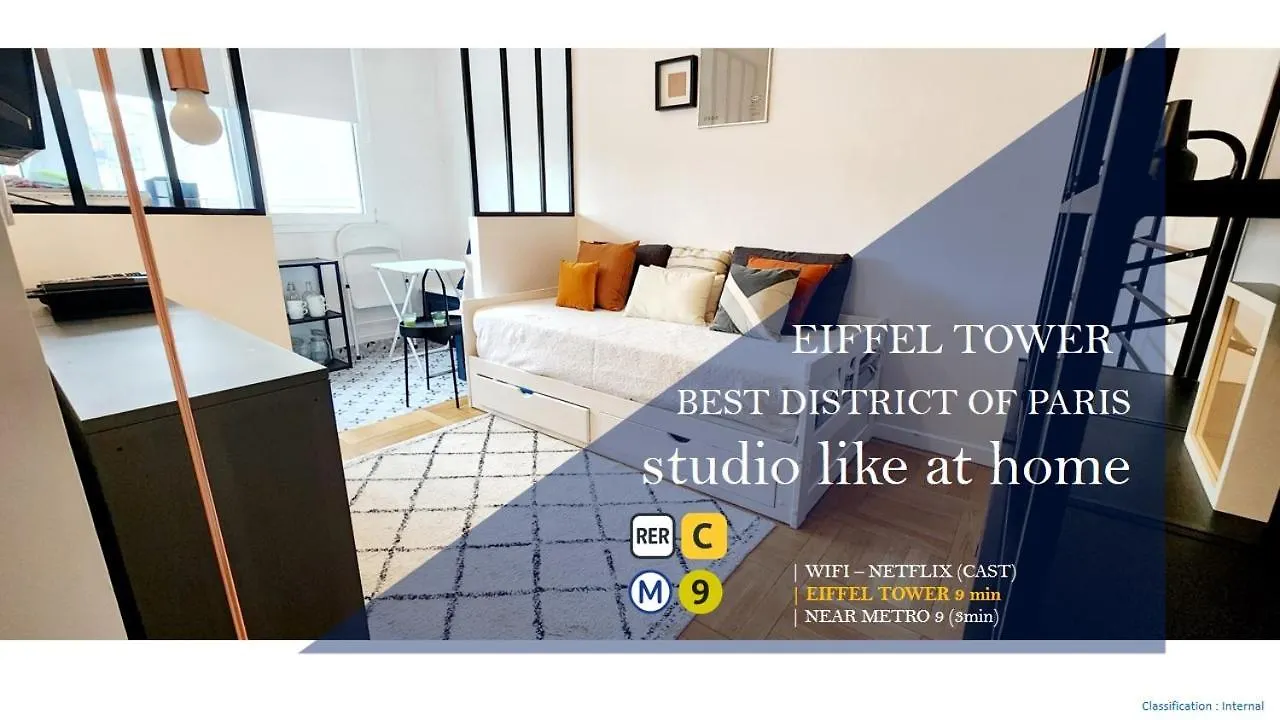 파리 Studio La Muette Near Eiffel Tower Jo 2024 아파트